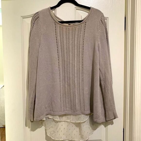 Lucky Brand |  Knit Open Back Sweater - Picture 1 of 11